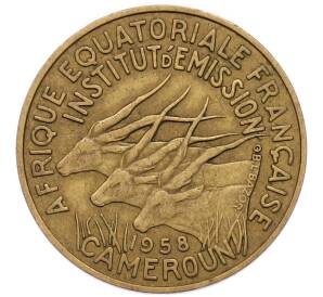 10 франков 1958 года Французская Экваториальная Африка (Камерун) — Фото №1