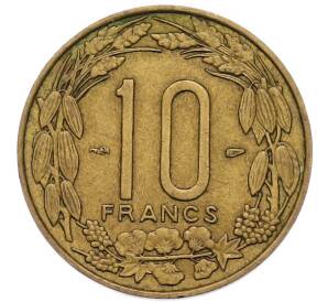 10 франков 1958 года Французская Экваториальная Африка (Камерун) — Фото №2