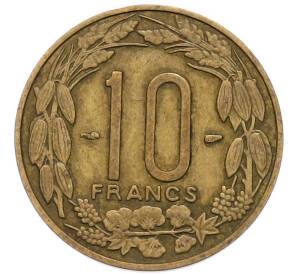 10 франков 1958 года Французская Экваториальная Африка (Камерун) — Фото №2