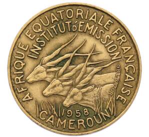 10 франков 1958 года Французская Экваториальная Африка (Камерун) — Фото №1