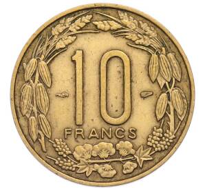 10 франков 1958 года Французская Экваториальная Африка (Камерун) — Фото №2