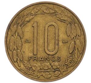 10 франков 1958 года Французская Экваториальная Африка (Камерун) — Фото №2
