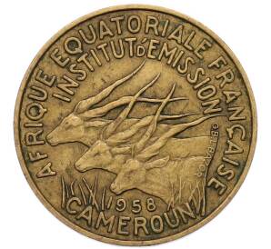 10 франков 1958 года Французская Экваториальная Африка (Камерун) — Фото №1