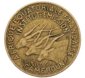 10 франков 1958 года Французская Экваториальная Африка (Камерун) — Фото №1