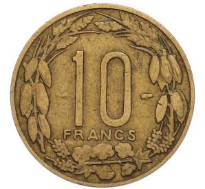 10 франков 1958 года Французская Экваториальная Африка (Камерун) — Фото №2