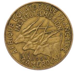 10 франков 1958 года Французская Экваториальная Африка (Камерун) — Фото №1
