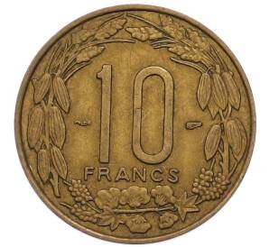 10 франков 1958 года Французская Экваториальная Африка (Камерун) — Фото №2