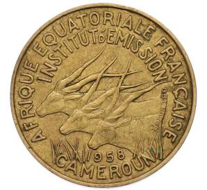10 франков 1958 года Французская Экваториальная Африка (Камерун) — Фото №1