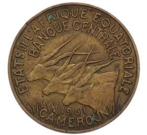 10 франков 1961 года Экваториальная Африка (Камерун) — Фото №1