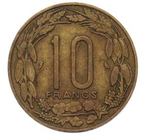 10 франков 1961 года Экваториальная Африка (Камерун) — Фото №2