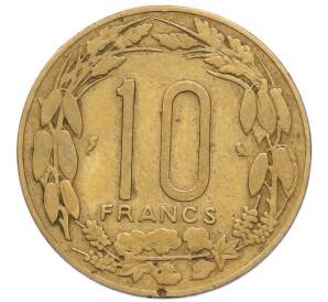 10 франков 1965 года Экваториальная Африка (Камерун) — Фото №2