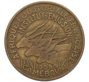 25 франков 1958 года Французская Экваториальная Африка (Камерун) — Фото №1