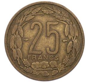 25 франков 1958 года Французская Экваториальная Африка (Камерун) — Фото №2