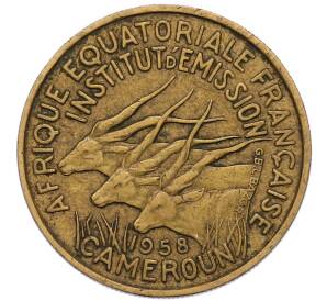 25 франков 1958 года Французская Экваториальная Африка (Камерун) — Фото №1