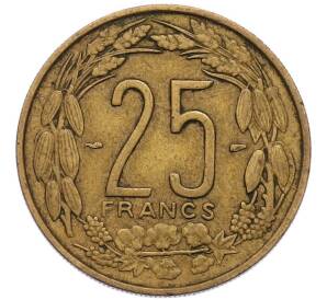 25 франков 1958 года Французская Экваториальная Африка (Камерун) — Фото №2