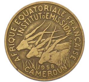25 франков 1958 года Французская Экваториальная Африка (Камерун) — Фото №1