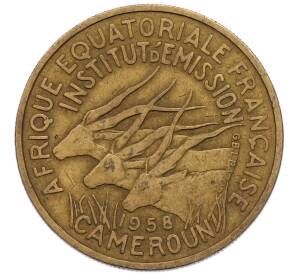 25 франков 1958 года Французская Экваториальная Африка (Камерун) — Фото №1