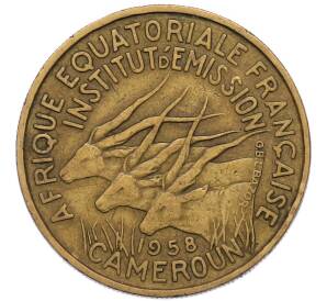 25 франков 1958 года Французская Экваториальная Африка (Камерун) — Фото №1
