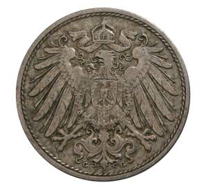 10 пфеннигов 1899 года G Германия — Фото №2