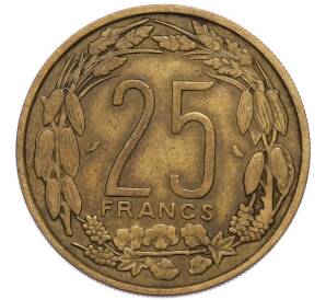 25 франков 1962 года Экваториальная Африка (Камерун) — Фото №2