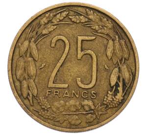25 франков 1962 года Экваториальная Африка (Камерун) — Фото №2