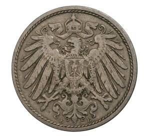 10 пфеннигов 1901 года E Германия — Фото №2