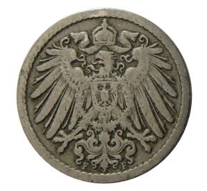 5 пфеннигов 1900 года F Германия — Фото №2