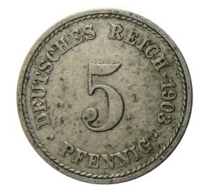 5 пфеннигов 1903 года A Германия — Фото №1