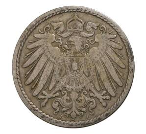 5 пфеннигов 1901 года J Германия — Фото №2