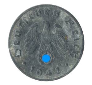 1 рейхспфенниг 1942 года D Германия — Фото №1