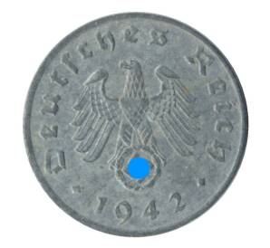 1 рейхспфенниг 1942 года F Германия — Фото №1