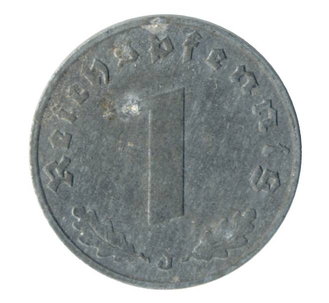 Монета 1 рейхспфенниг 1942 года J Германия (Артикул: M2-35830) — Фото №2