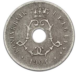 5 сантимов 1904 года Бельгия — Надпись на фламандском (BELGIE) — Фото №1