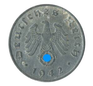 1 рейхспфенниг 1942 года B Германия — Фото №1