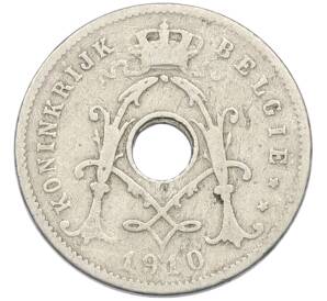 5 сантимов 1910 года Бельгия — Надпись на фламандском (BELGIE) — Фото №1