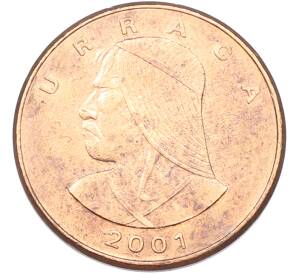 1 сентесимо 2001 года Панама — Фото №1
