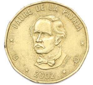 1 песо 2002 года Доминиканская республика — Фото №1