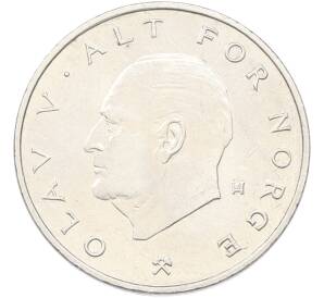 1 крона 1977 года Норвегия — Фото №2