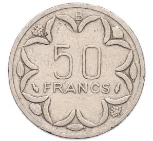 50 франков 1976 года Центрально-Африканский валютный союз — литера B (ЦАР) — Фото №2