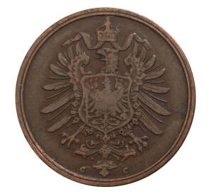 2 пфеннига 1875 года C Германия — Фото №2