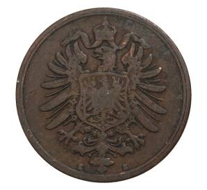 2 пфеннига 1875 года B Германия — Фото №2