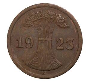 2 рентенпфеннига 1923 года A Германия — Фото №1