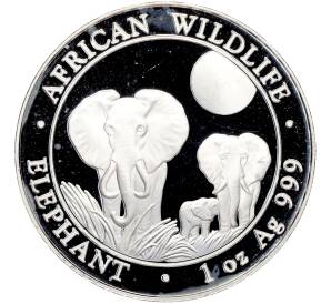 100 шиллингов 2014 года Сомали «Дикая природа Африки — Слон» — Фото №1