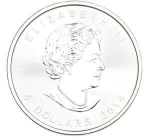 5 долларов 2014 года Канада «Кленовый лист» — Фото №2