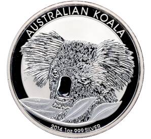 1 доллар 2014 года Австралия «Австралийская коала» — Фото №1