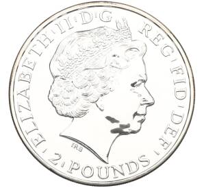 2 фунта 2014 года Великобритания «Китайский гороскоп — Год Лошади» — Фото №2