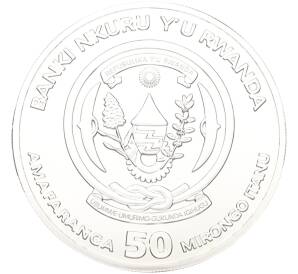 50 франков 2014 года Руанда «Африканская унция — Импала» — Фото №2