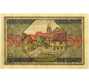 50 пфеннигов 1921 года Германия — город Гернроде (Нотгельд) — Фото №1