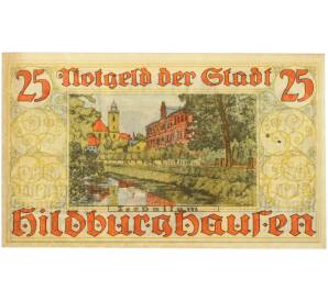25 пфеннигов 1921 года Германия — город Хильдбургхаузен (Нотгельд) — Фото №1