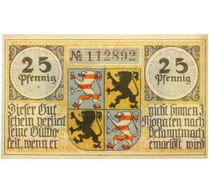 25 пфеннигов 1921 года Германия — город Хильдбургхаузен (Нотгельд) — Фото №2